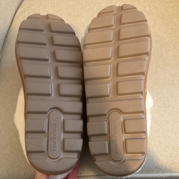 Koolaburra Tan and White Women's Shoes - Picture 3 of 5